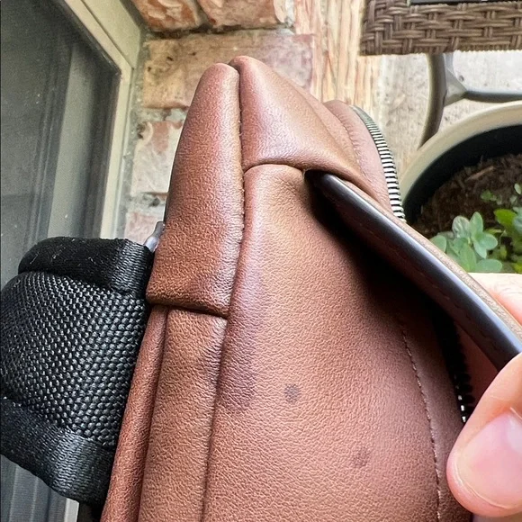 Tumi Chestnut Brown Leather Backpack for Men - Picture 8 of 12